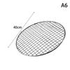 1pc Stainless Steel Circular Barbecue Net High Temperature Resistance Barbecue Net Outdoor Camping Grill Tea Boiling Accessories