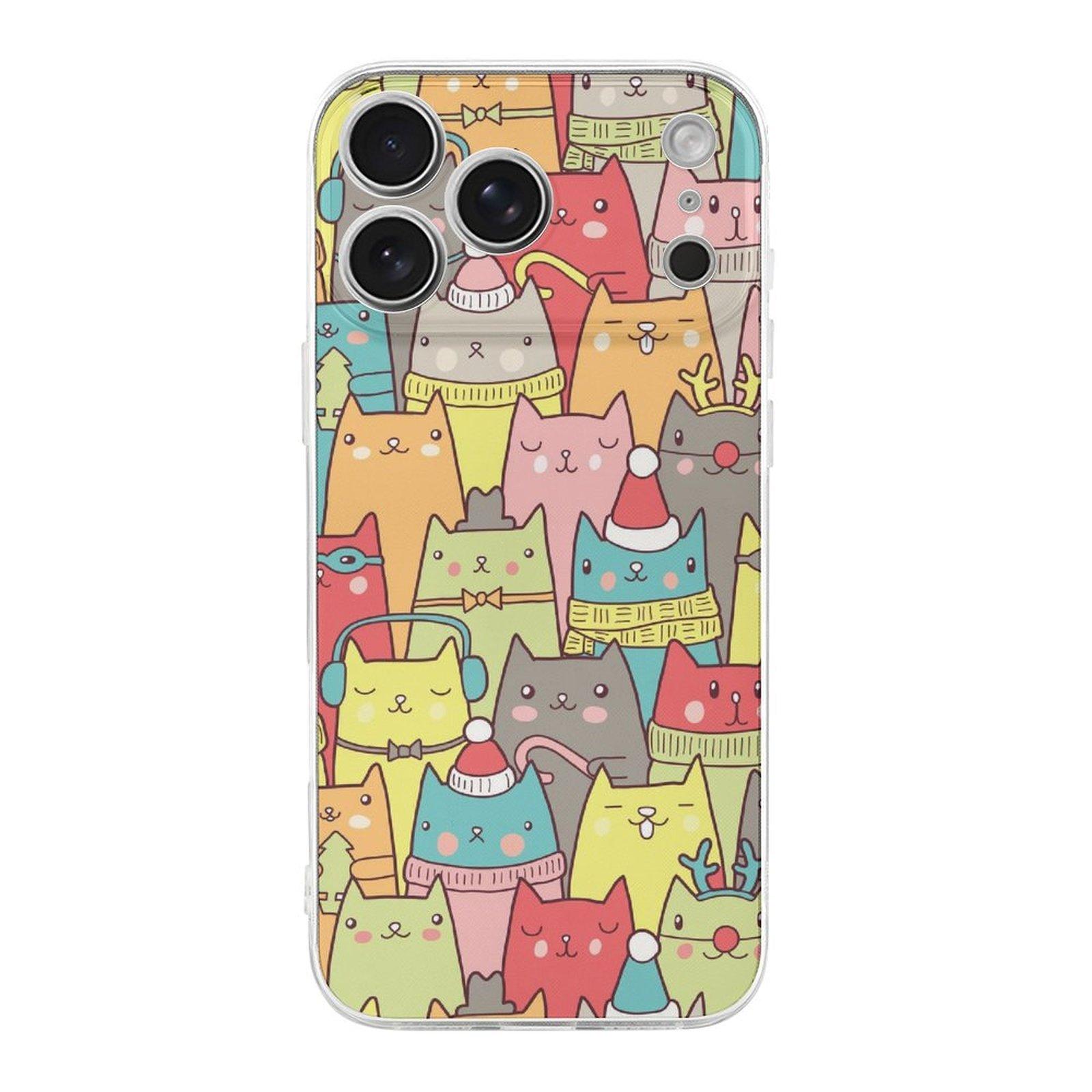 

1 Pack For Iphone 17/17Air/17Pro/17ProMax Crystal TPU Slim Fit Case With Screen Lift Edge, Anti-Slip Texture And Soft Grip Feel IPHONE-17ProMax белый