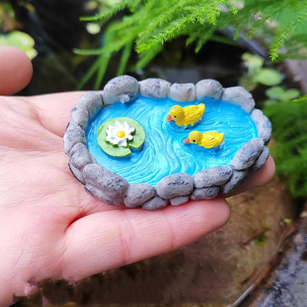 

Frog Mini Micro Landscape Duck Resin Crafts 3D Decor Bonsai Landscape Fairy Garden
