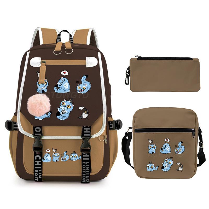 Animation Cartoon Personalized Printing Large Capacity Children'S Backpack Primary And Secondary School Schoolbag Leisure Suit