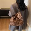 Leopard Print Tote Bag Women's Large Capacity Retro Shoulder Bag Multi-Functional Backpack