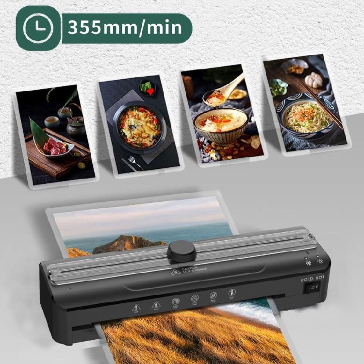 FNL009 Laminator Machine for 3Inch Documents Photo Cards Laminating Tool Low Noise Supports 0.1 0.5mm Easy to Use