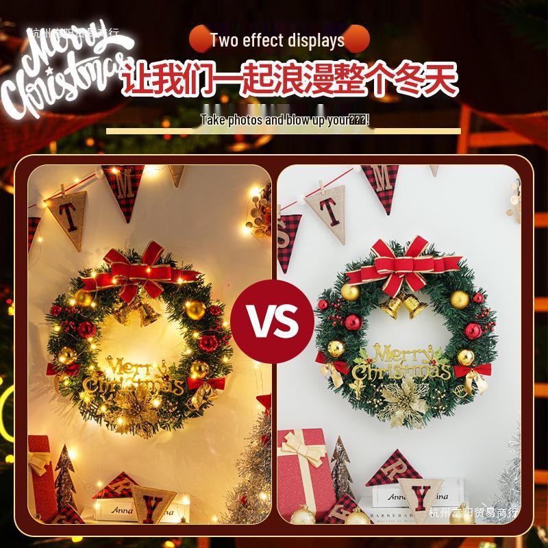 Kreativer Weihnachtskranz Tür- und Baumschmuck