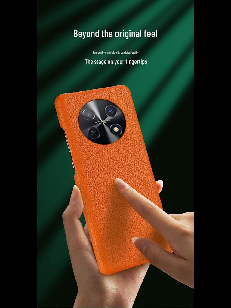 Huawei Enjoy 60/50Pro/20Plus Echtleder Litschi-Muster Halbhülle