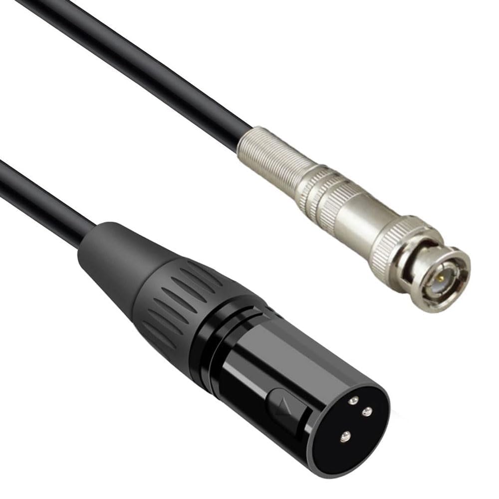 Ipovoq 1-meter XLR To BNC Cable, Audio Cable, Speaker Cable, XLR Cable, XLR To BNC Adapter Cable