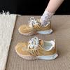 Thick-soled Inner Height Increase German Training Shoes Women's 2025 New Spring and Summer Leisure Sports Women's Shoes Small Dad Shoes Forrest Gump