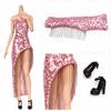 Strapless Style Doll Evening Gown Sequined Doll Clothing Set New Fashion Doll Dress  Role Play