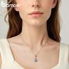 BAMOER 925 Sterling Silver Romantic Castles Pendant Pink Bow Spacer Beads Cross Faith Charm for Necklace DIY Jewelry Accessories