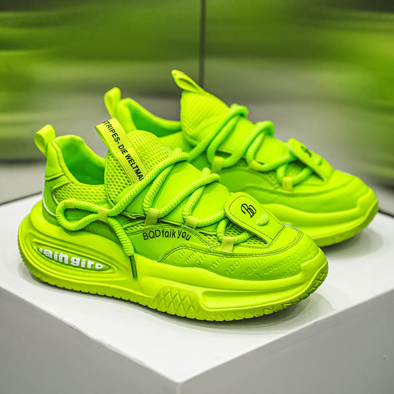 Men's Trend Clunky Sneaker Outdoor Non Slip Breathable Casual Running Sport Shoes Comfortable Work Shoes