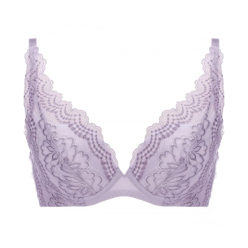 Triumph Angel Bra Slimline Lacy 552 Plus M021 and C65 Slimline 552 M021 Bra, Women's Underwear, Size, Sexy, Stylish, Cute, (Lavender) Size, (Purple)