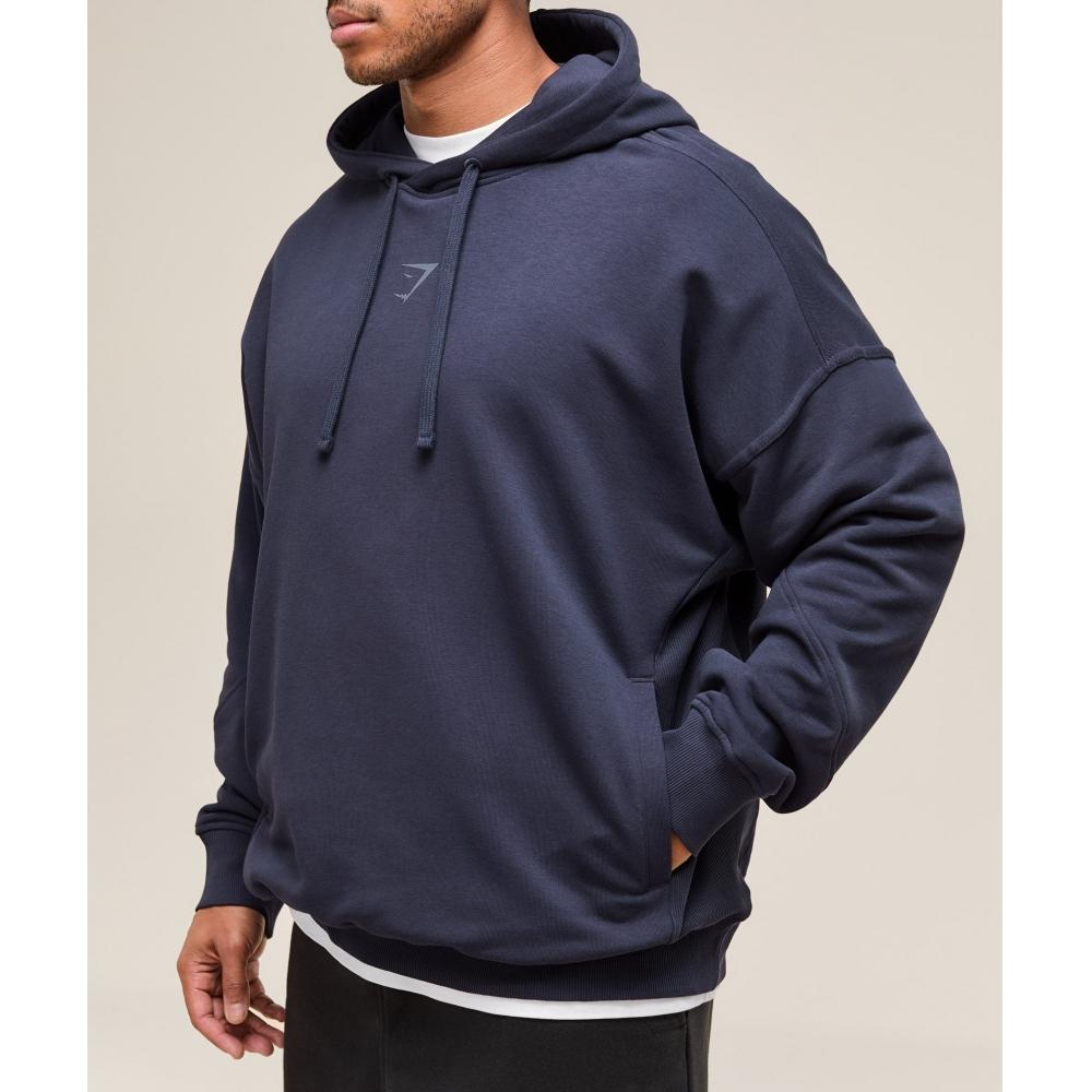 Gymshark Power Hoodie Heavy Blue A2c9h Uctn