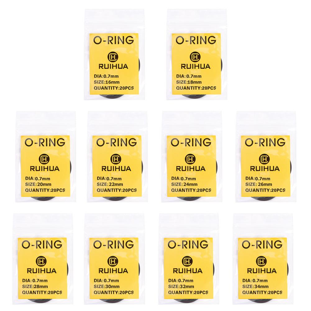 200pcs O Ring Watch Back Cover Gasket Rubber Seal Washers Watch Repair Tool Kit