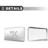Motoforti Car Steering Wheel Button Stickers Cover, Switch Button Trim, for Mercedes for Benz C-Class 2014-2018,ABS,Silver Tone