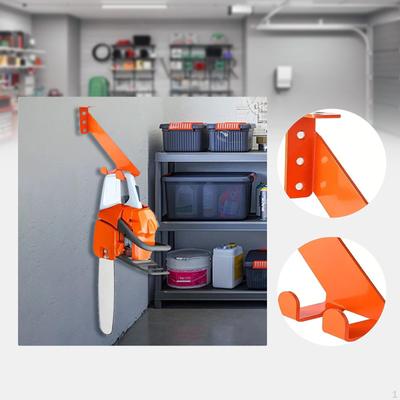 Chainsaw Hanger Garage Storage Organization Bracket, Heavy Duty Workshop Shed Display Rack Organizer