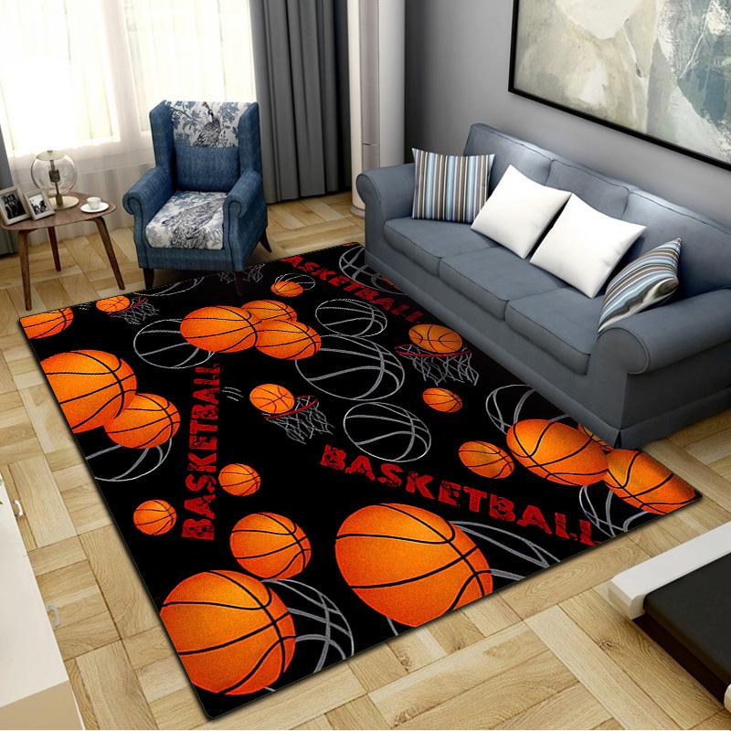 Basketball Carpet Rug for Living Room Bedroom Home Sofa Decoration,Kids Play Non-slip Floor Mat