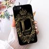 For Asus ZC554KL Cover For Asus Zenfone 4 Max Case Silicone Luxury Crown A-Z Letters 2D Flat Pattern Soft Phone Case