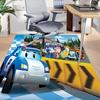 1pc Robocar Poli Circus Adventure Carpet for Playroom Bedroom Living Room Sofa Home Decor,kids Game Area Rug Non-slip Floor Mat Y730156