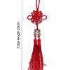 Fashion Red Double Happiness Decorations Handmade Lucky Chinese Knot Pendant Creative Double Tassel Rope Gifts