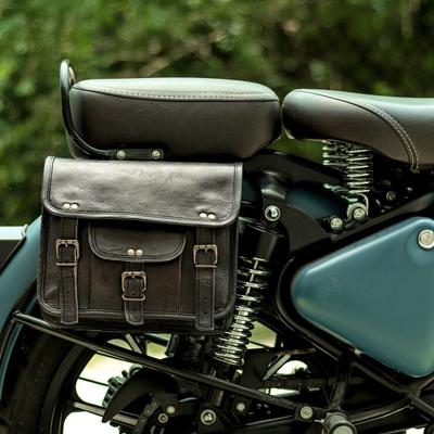 Torba skórzana Combo Motocyklowe etui na siodełko Torby Sakwy narzędziowe Bagaż Bok Czarny