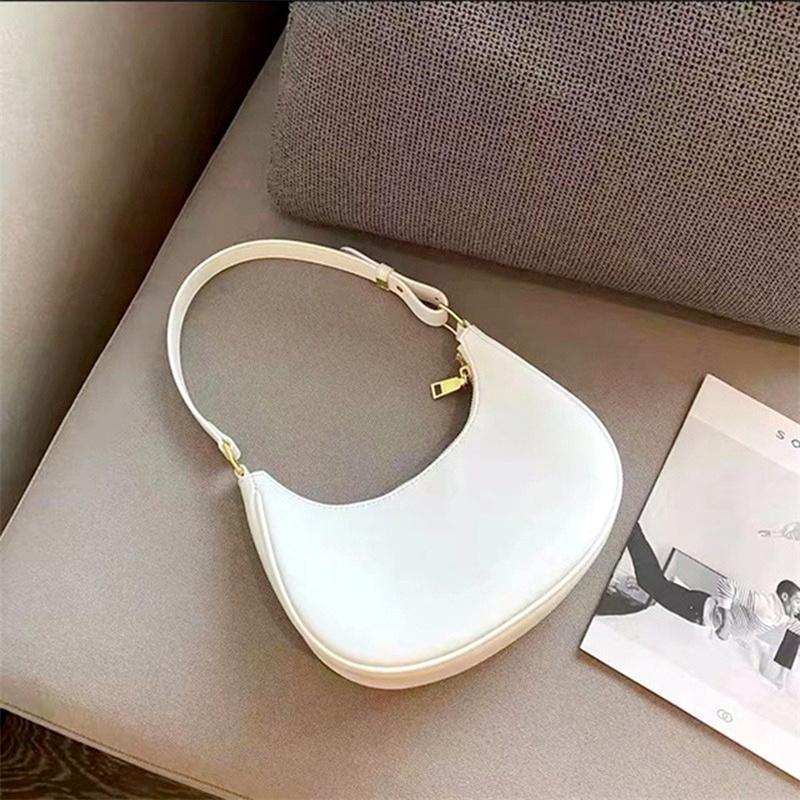 Women's Clutch Handbags Fashion Solid Color PU Leather Underarm Shoulder Bag Female Bag