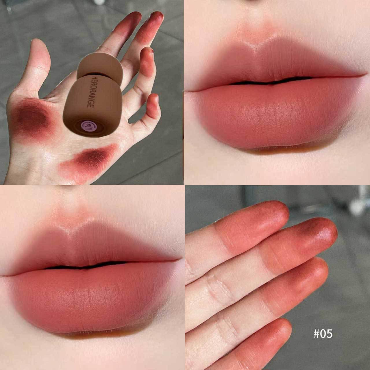 Шелковый спрей HERORANGE: Матовая губная помада-мусс с фиксацией цвета - Нелипкая, отбеливающая помада для трансграничного макияжа 3.5g