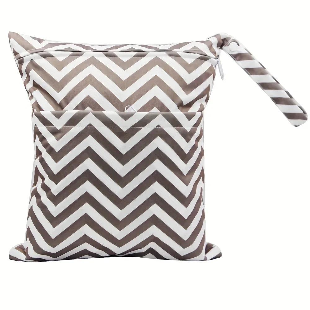 

Подгузники влажные сухие мешки водонепроницаемые многоразовые с карманами на молнии для путешествий пляжа бассейна детского сада грязных детских вещей йоги спортзала сумка для мамы