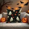 Halloween-Themed Ghost And Pumpkin Pillowcasessuitable For Sofa Car Bedroom Decorative Cushion Cover Pillow Cover