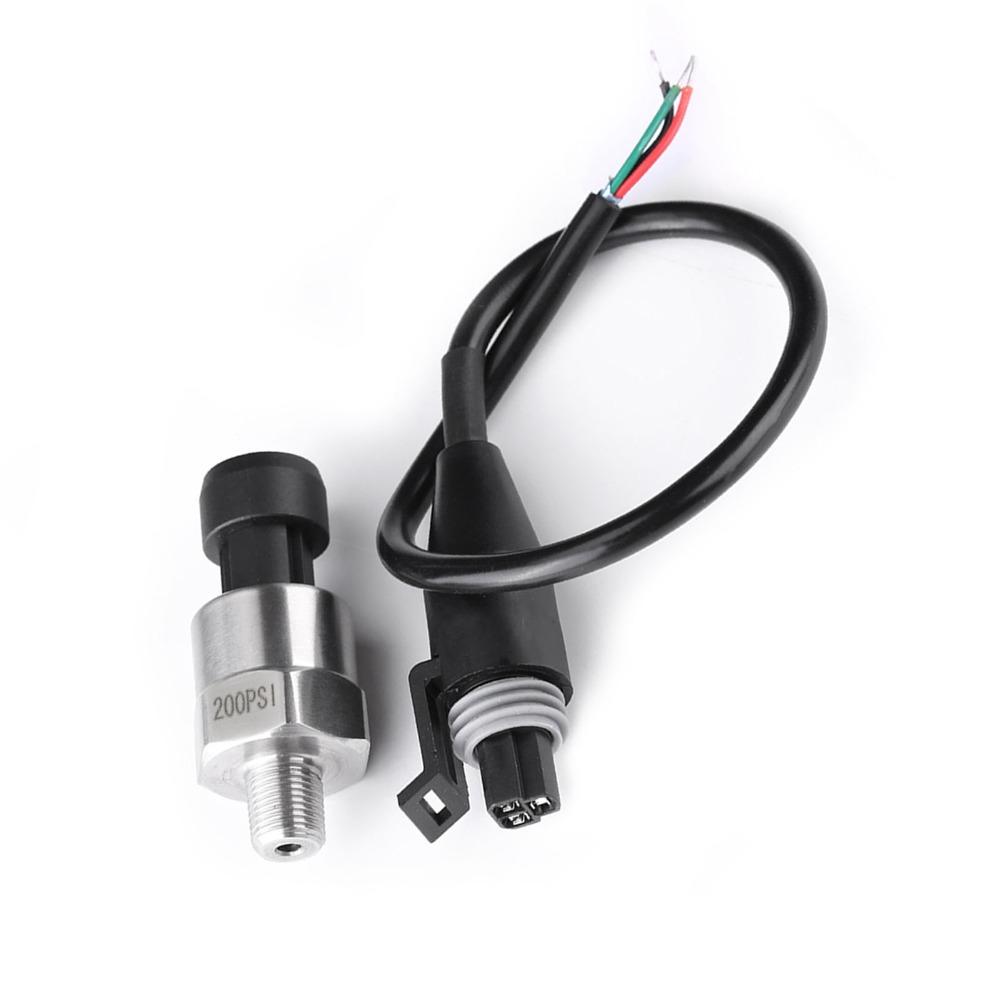 Stainless Steel Pressure Transducer 1/8 NPT Thread Connector Harness Pressure Sensor Pressure Transmitter Water Pressure