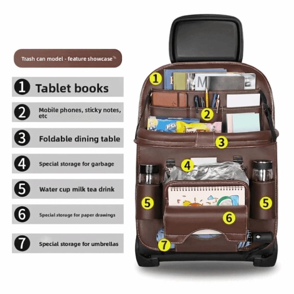 Foldable Dining Table Auto Seat Back Storage Bag Foldable Table Tray Daily Commuting