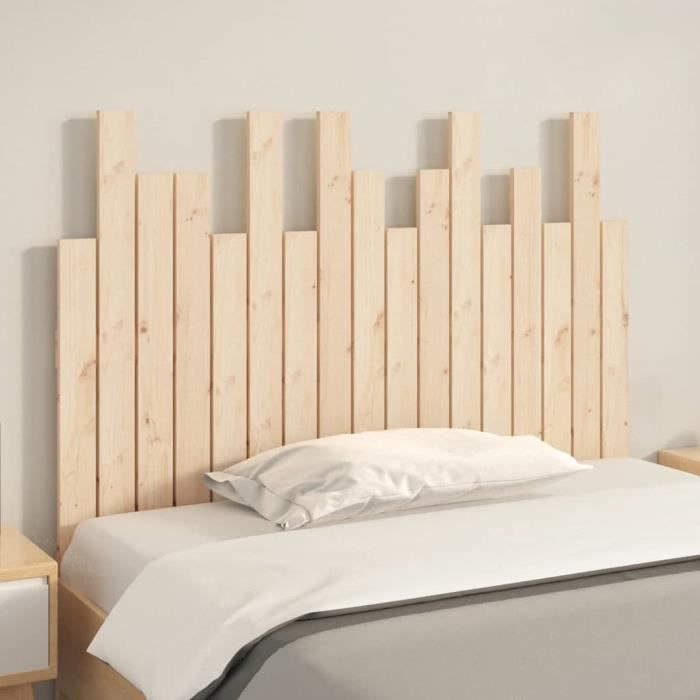 VidaXL Tête de lit murale 108x3x80 cm Bois massif de pin 824773