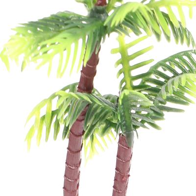 12 Stück Plastik-Kokospalmen Miniatur Mini-Landschaftsdekoration DIY Feengarten Mikrolandschaftsbedarf Tropische Palme