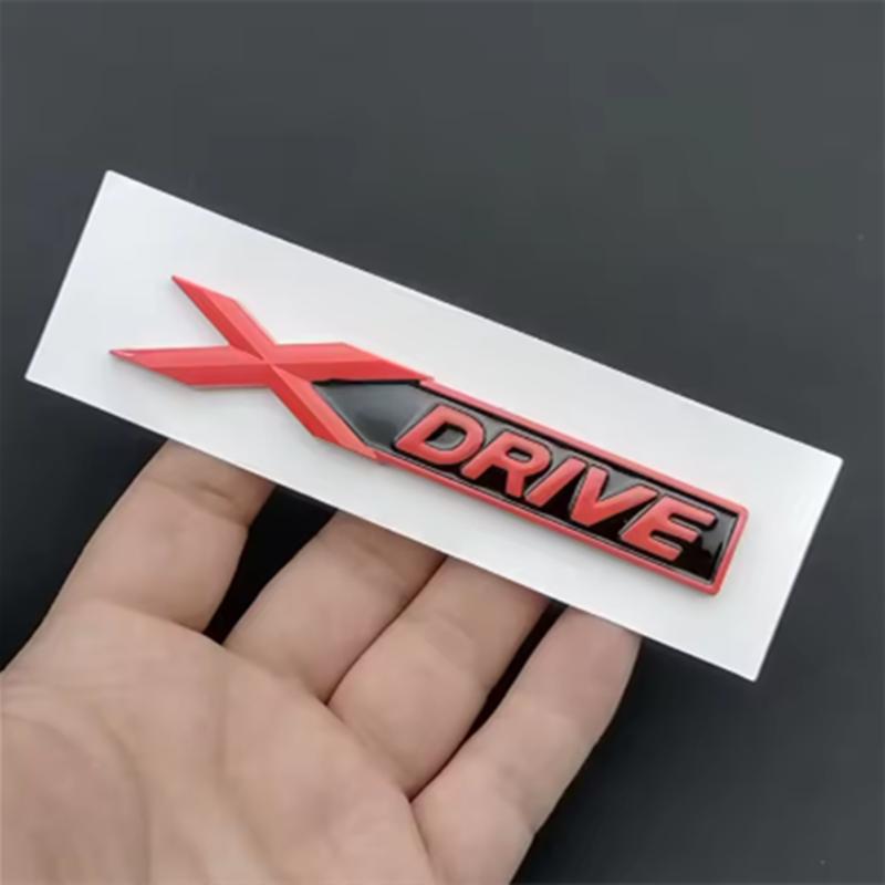3D ABS XDrive Logo X Drive Emblem Car Rear Trunk Badge Fender Side Sticker For BMW Xdrive 320d 320i 530d 525d X3 X5 Accessories