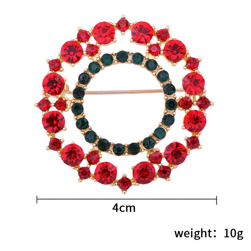 Weihnachtsbroschen Set Baum Weihnachtsmann Schneemann Schlittenglocke Stiefel Anstecknadel für Weihnachts-Pullover Dekoration Körperaccessoires