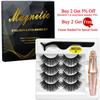 Perechi de gene magnetice pentru eyeliner set de pensete gene de nurca gene false artificiale naturale pentru faux cils Magnetique