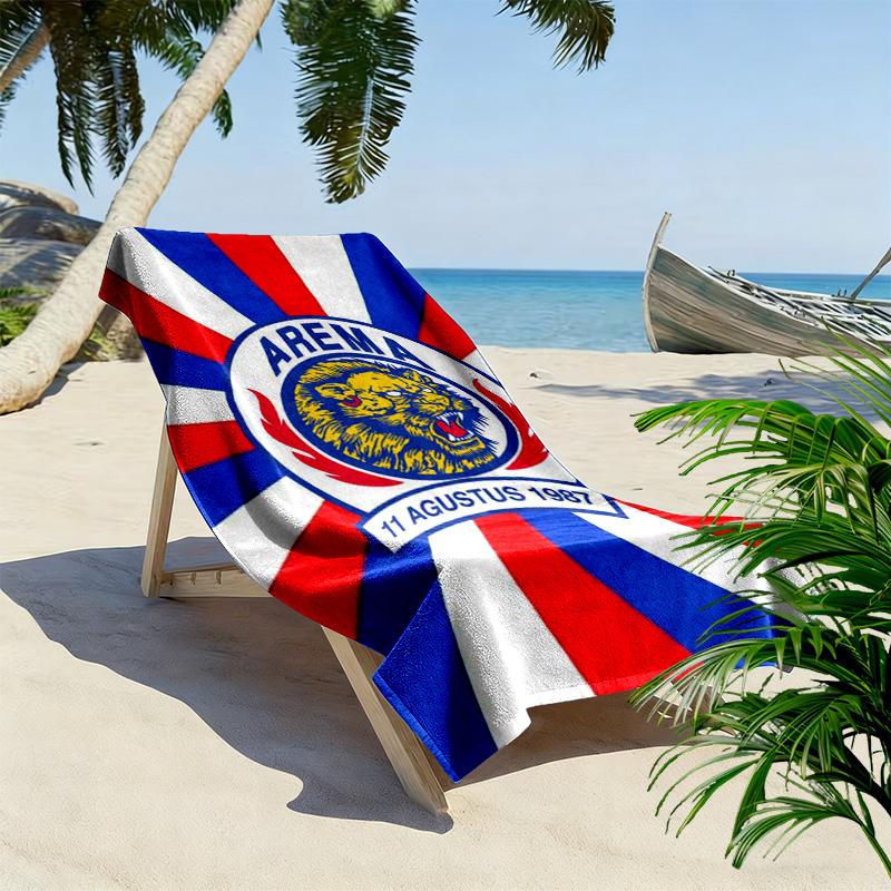 AREMA MALANG Print Beach Towel, Large Soft Quick Dry Towel for Beach Camping Swimming