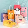 Pokemon Gift Bags Birthday Party Decoration Pikachu Candy Paper Bags Goody Biscuit Package Kids Boys Favors Gifts Party Supplies