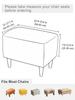Square Footstool Slipcover Soft Elastic Pouf Cover Printed Furniture Protector For Living Room Ottoman Seat Case