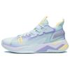 Li Ning Fighting Falcon Cushioning Rebound Cushioning Rebound Low Top Performance Basketball Shoes Men's Blue ABAS045-3