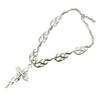 Gothic Flame Cross Necklace For Men Women With Alloy Pendant Stylish Hiphop Jewelry