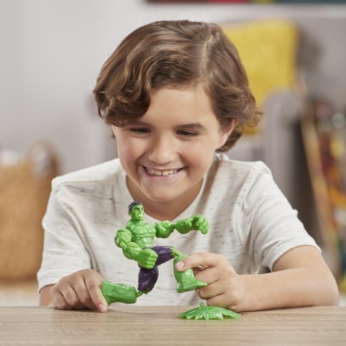 Figurine articulée hulk bend and flex de 15 cm flexible - marvel avengers - à partir de 6 ans
