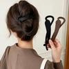 2PCS Non-Slip Matte Banana Hair Clamps, Black & Brown Hair Clips, Stylish Hair Styling Tools for Women's Elegant Updo Hairstyles
