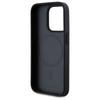 Karl Lagerfeld Klhmp15Lpkhporpk Iphone15 Pro 6.1 Hardcase Czarny/Black Leather Monogram Metal Logo Magsafe