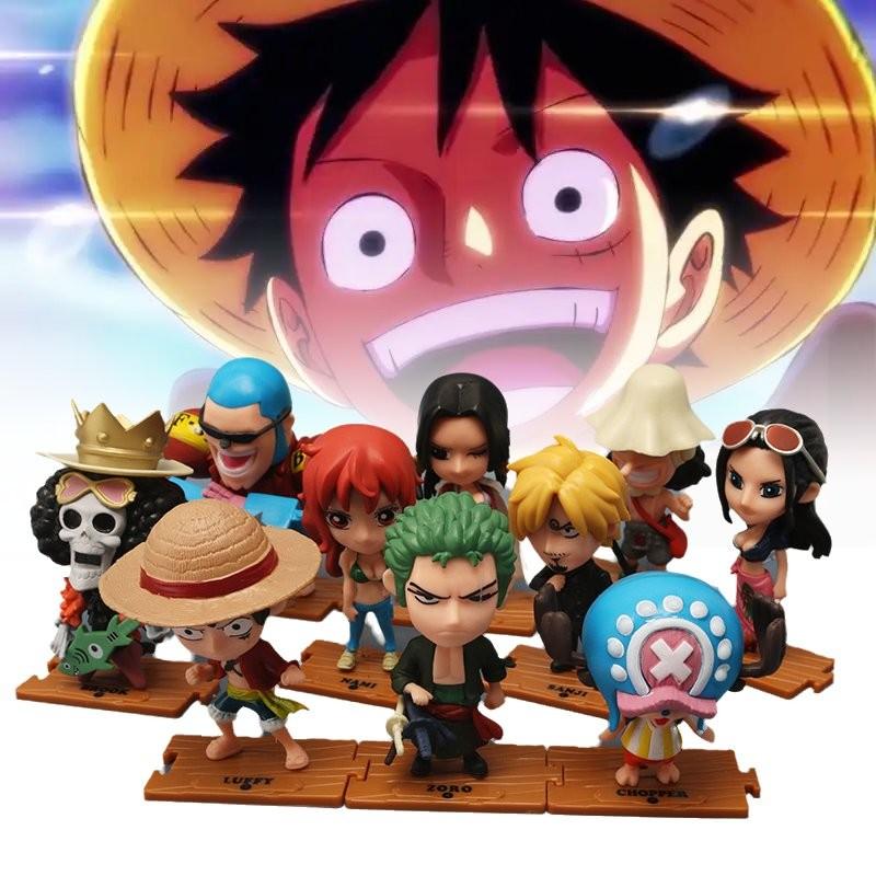 One 10pcs Piece Role Pvc Toy Model Desktop Decoration Children Gift Christmas