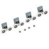 Replacement Shower Sliding Glass Door Upper Runners Rollers Pulleys Wheel