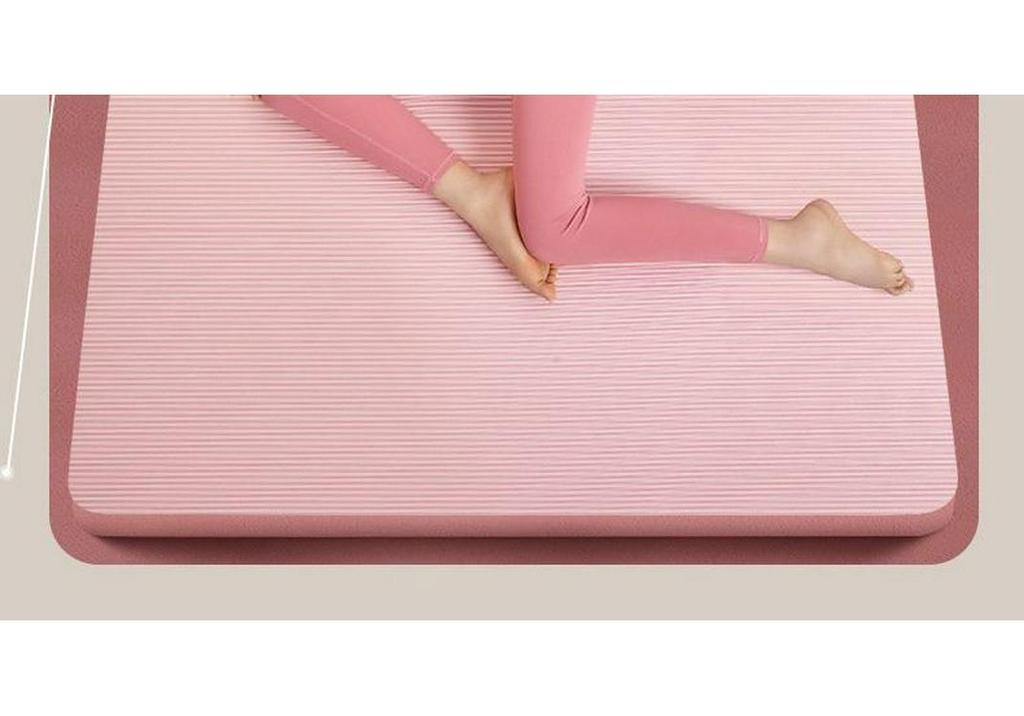 Extra Thick Non-Slip Yoga Mat for Beginners - Wide and Long, Perfect for Home Fitness and Dance.