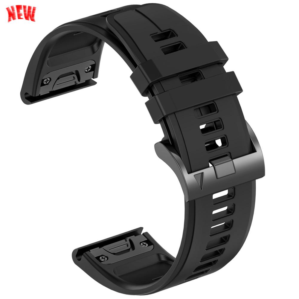 22mm 26mm Silicone QuickFit Sports Strap For Garmin Epix PRO Instinct 3 Quatix/DELTA/TACTIX/Fenix 6XPro 7 E 8pro 5XPlus Bracelet