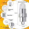 10Pcs Warm White Mini LED Bulb Wedding Party Christmas Decor Battery Operated Waterproof Balloons Light with Hanging Hooks