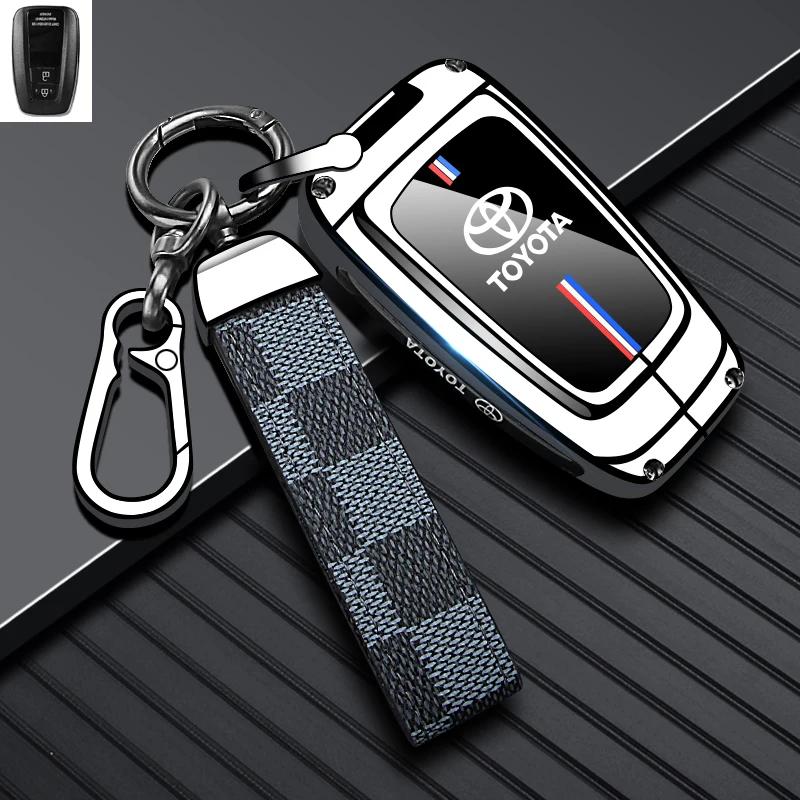 Hight Quality Galvanized Alloy Car Key Cover Case For Toyota Camry Mark X RAV-4 PRADO COROLLA HIGHLANDER 2 3 Buttons Keyless