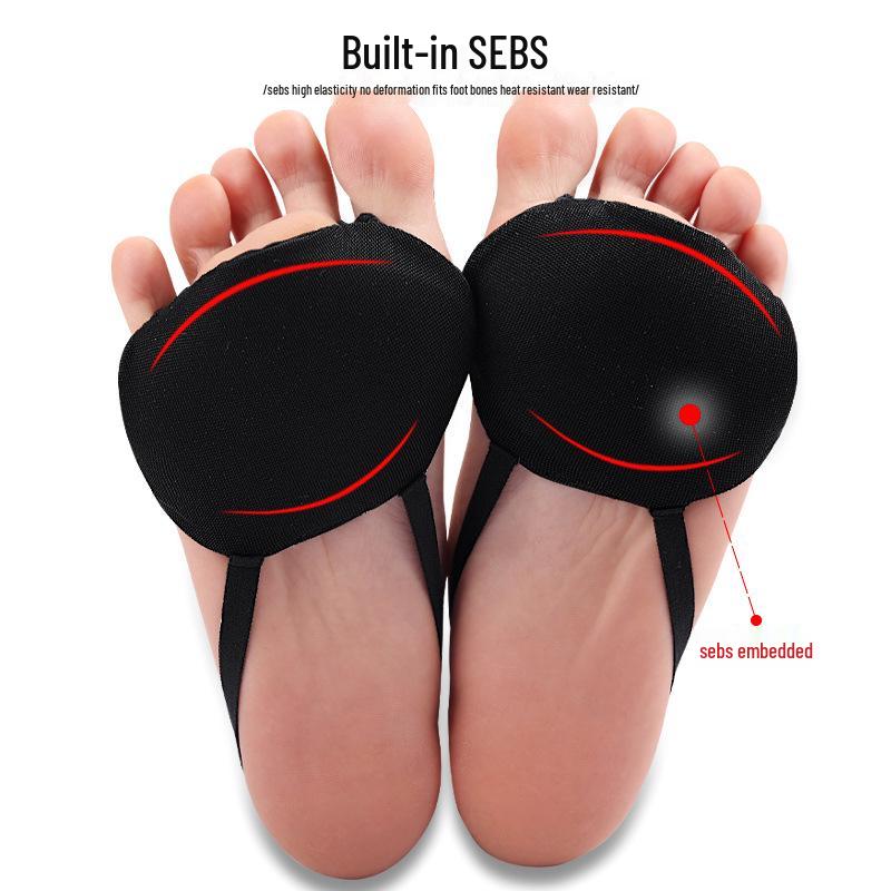 SEBS Soft Skin-Friendly Forefoot Pad: Anti-Abrasion, Shock Absorption, Foot Protector, Size Adjustable for High Heels