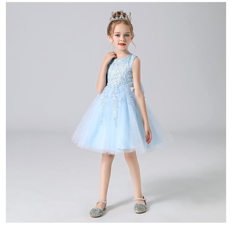 

Детское платье с цветочным рисунком для девочек, детское праздничное праздничное платье с большим бантом, торжественное платье принцессы для девочек 120cm